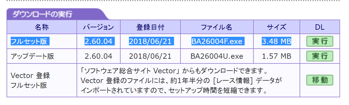 フルセット版