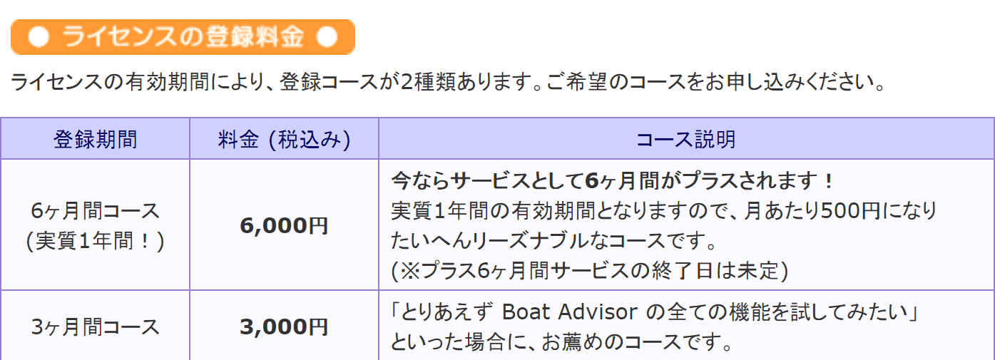 6カ月コース