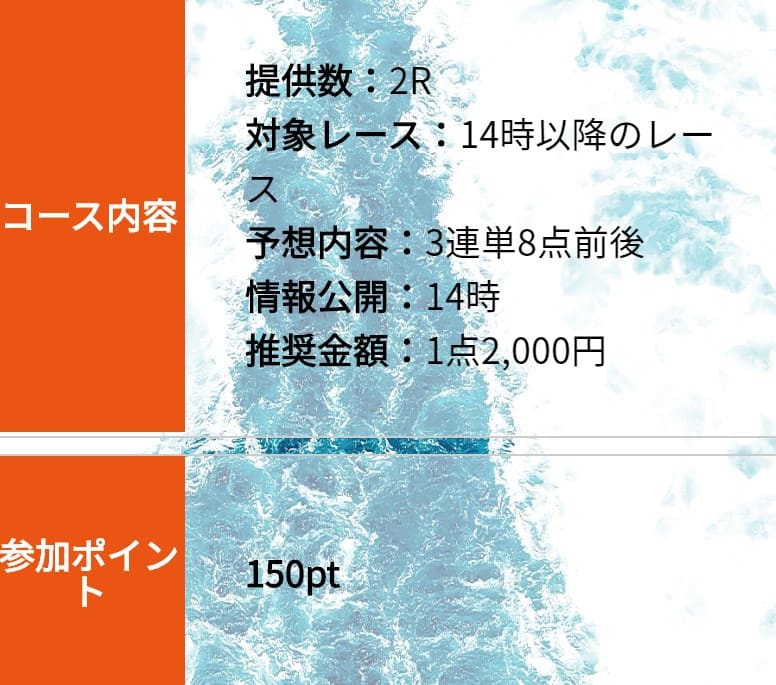 3連単2レース提供情報