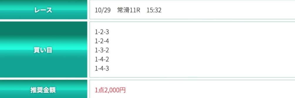 SIXBOAT(シックスボート)の予想を検証1レース目
