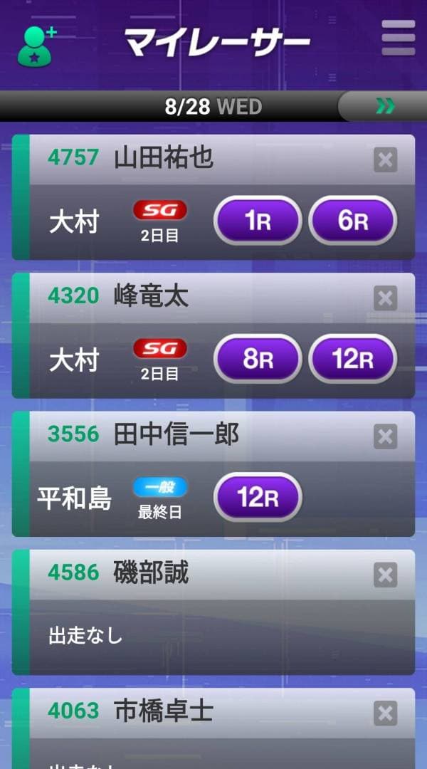 マイレーサー登録